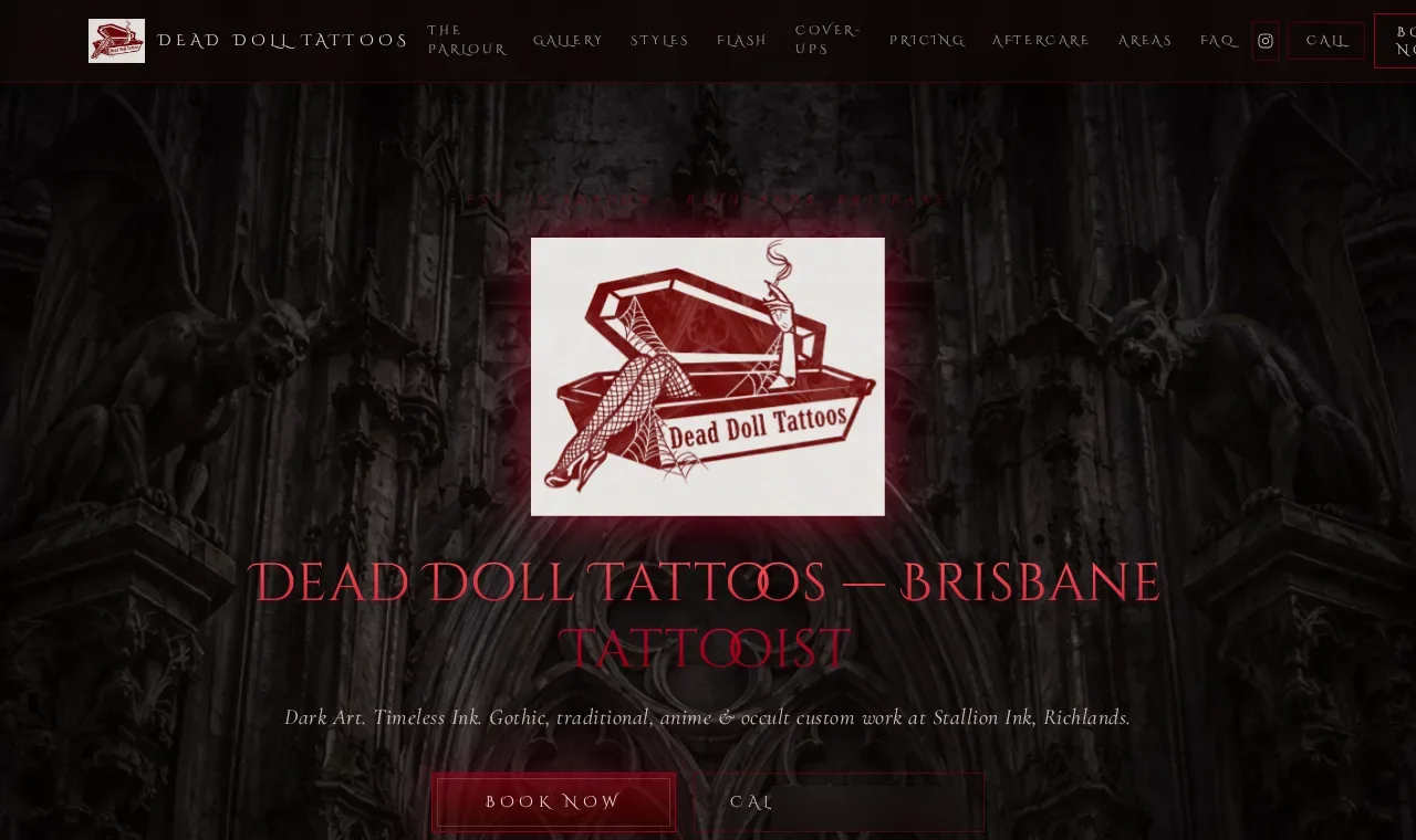 Dead Doll Tattoos interface