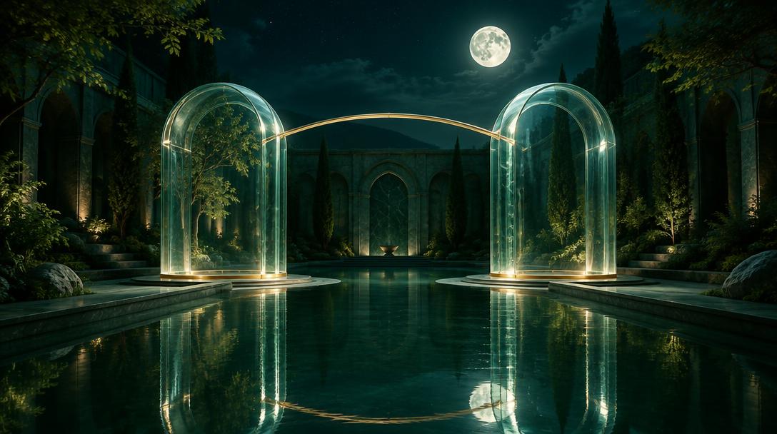 Concept artwork for Umbra: Sacred Space — representative cover, not an app screenshot